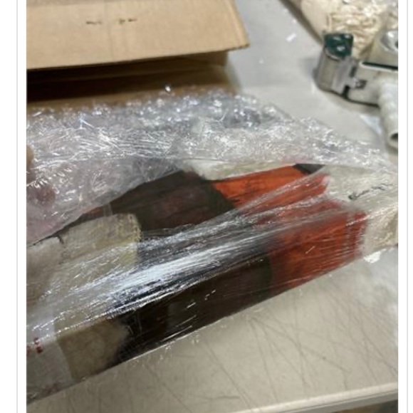 Oliver Gal 'Sai - Rubrum' Abstract Wall Art Canvas Print - 12”X12” - Picture 6 of 7